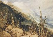Joseph Mallord William Truner Montanvert,Valley of Chamouni (mk47) oil painting artist